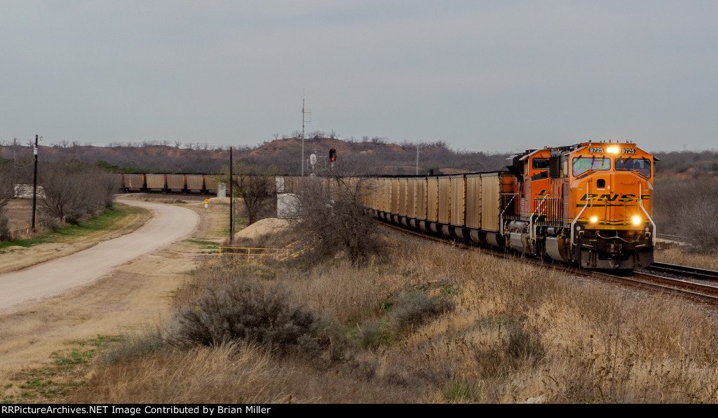Loaded coal train